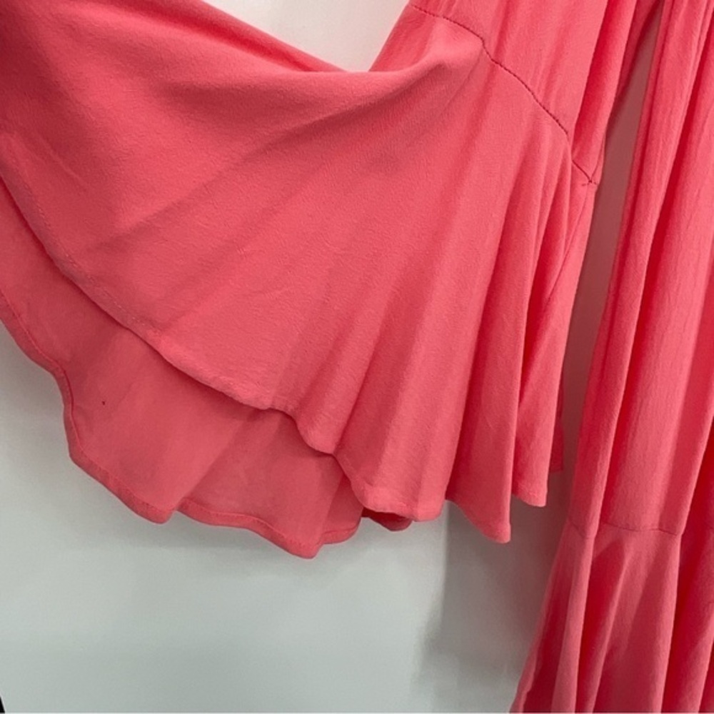 Umgee Linen Long Sleeve Pink Dress Size‎ Medium I19 NWT - Picture 3 of 6